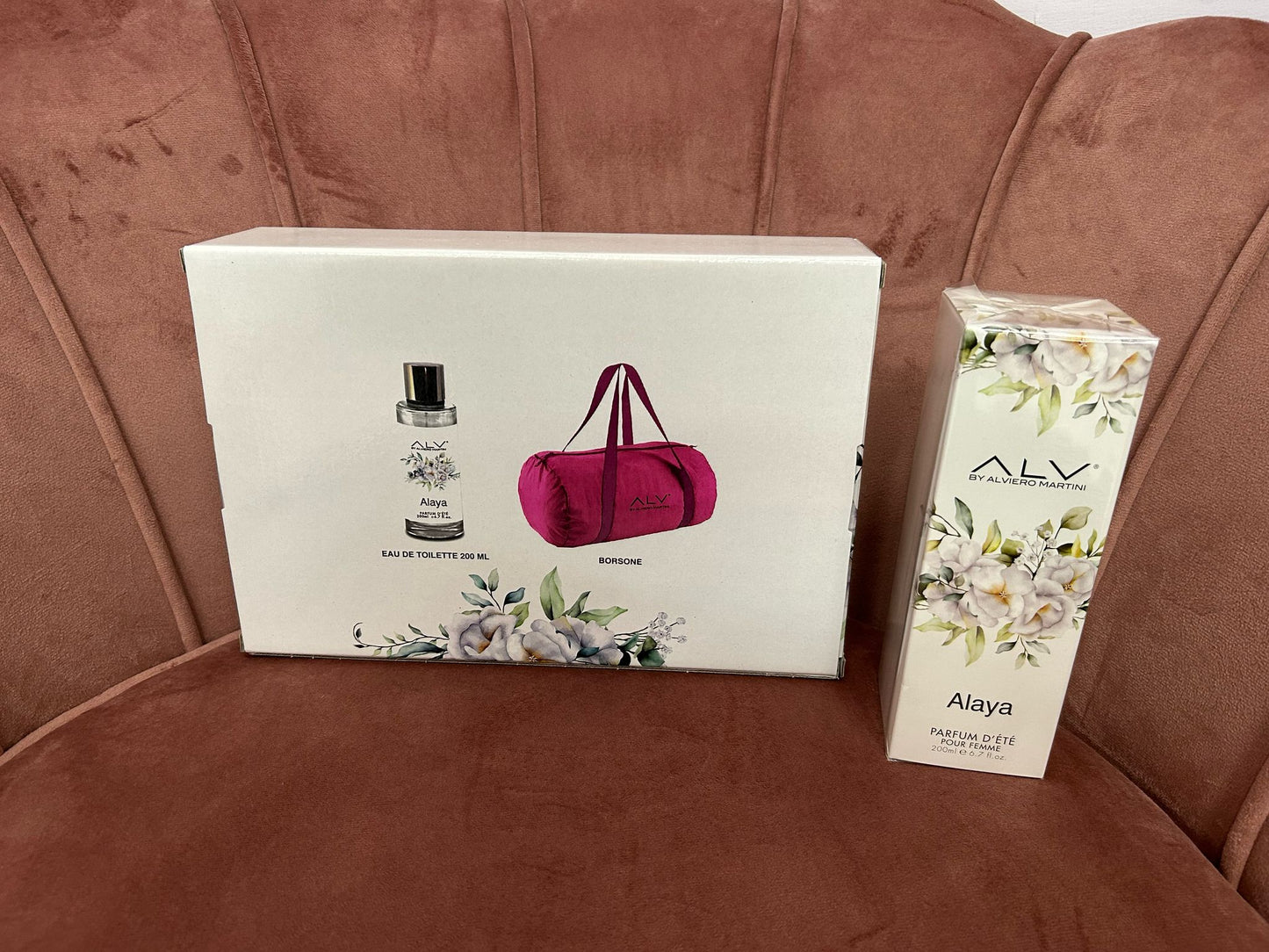 BOX  ALVIERO MARTINI PROFUMO + BORSONE  GISELLE DONNA