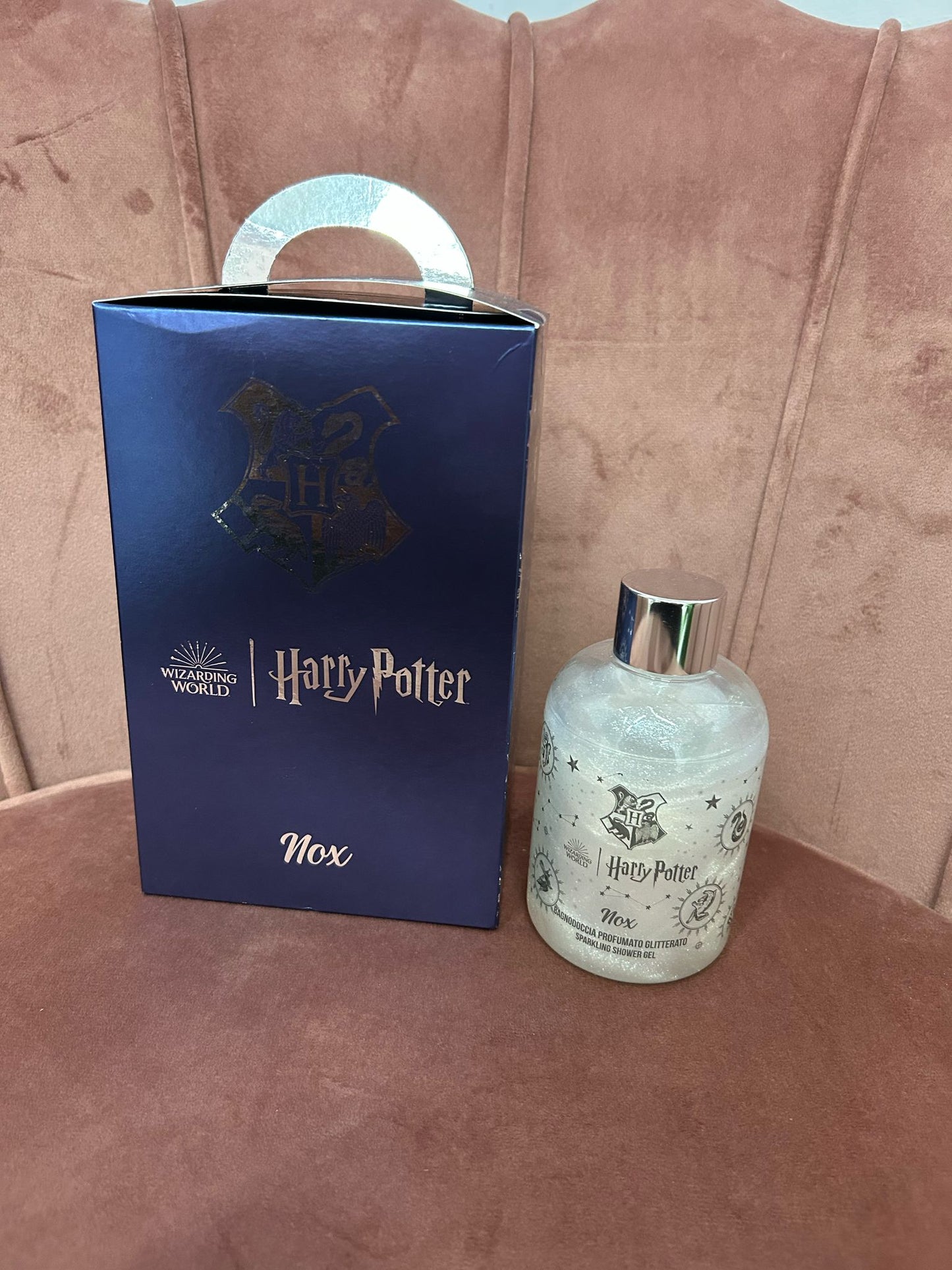 BOX REGALO HARRY POTTER BAGNO DOCCIA GLITTERATO + CALZINI UNISEX