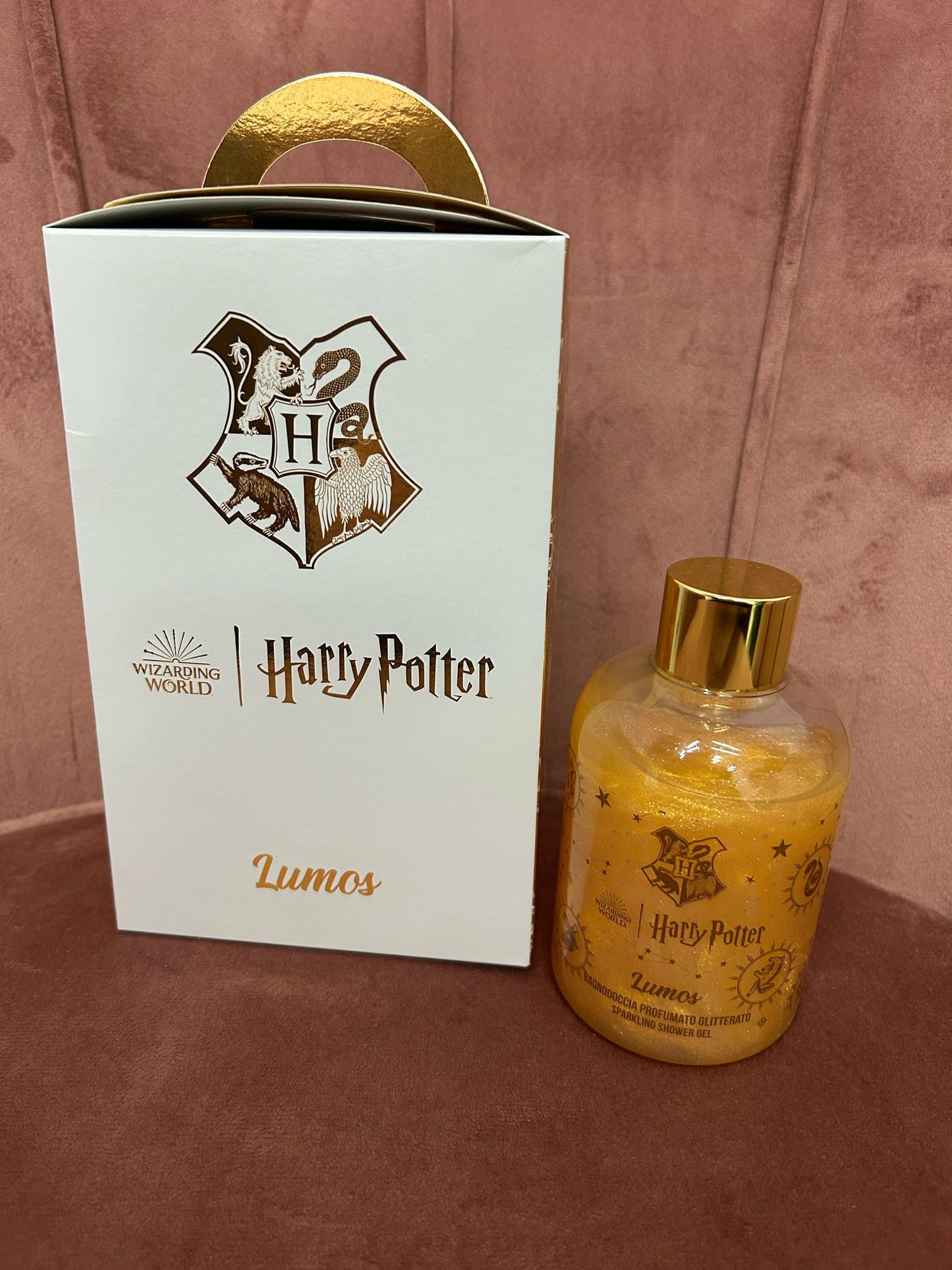 BOX REGALO HARRY POTTER BAGNO DOCCIA GLITTERATO + CALZINI UNISEX